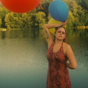 Pink and red snake skin mini halter sequin dress